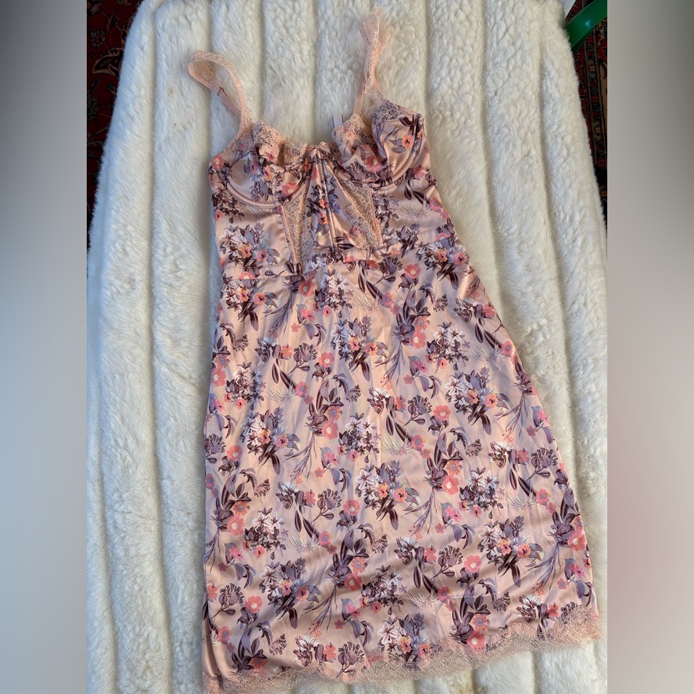 Victoria secret Floral Lace up Trim Nightgown lingerie